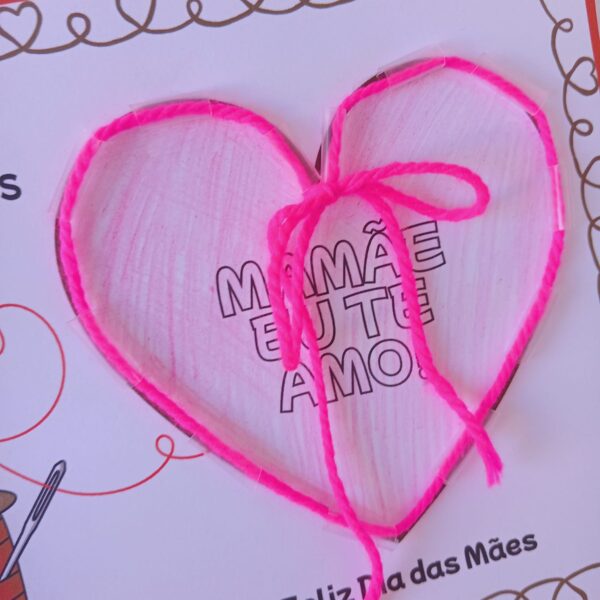 CARTÃO DIA DAS MÃES - ALINHAVO - Imagem 2