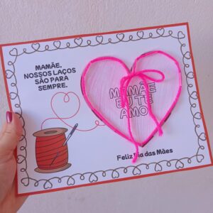 CARTÃO DIA DAS MÃES - ALINHAVO