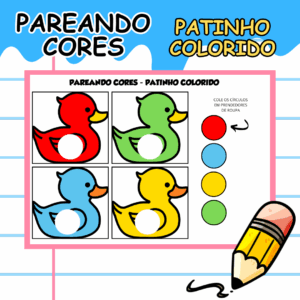 PAREANDO CORES - PATINHO COLORIDO