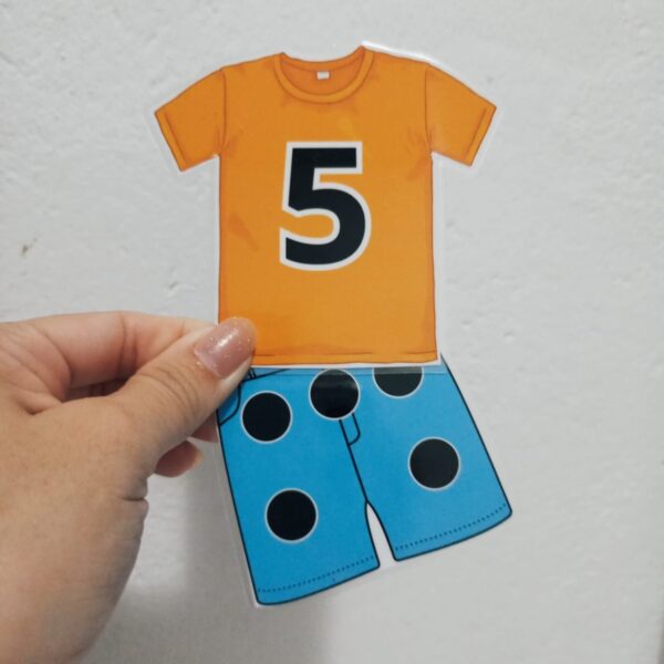 PAREAMENTO NÚMERO E QUANTIDADE (CAMISA/SHORT) - Imagem 3