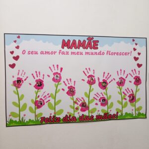 PAINEL FLORES NO JARDIM (DIA DAS MÃES)