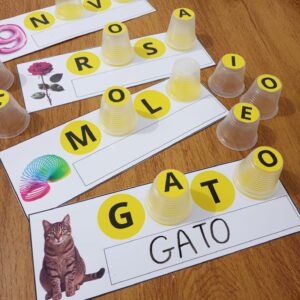 Encaixe as vogais (palavras duas sílabas)