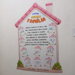 PAINEL POEMA MINHA FAMÍLIA