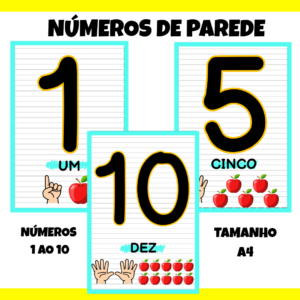 NÚMEROS DE PAREDE (1 A0 10)