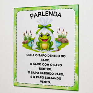 PARLENDA O SAPO DENTRO DO SACO